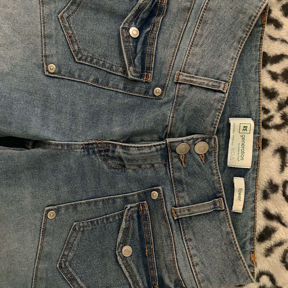 Re Generation Women's Light Blue Flare Jeans